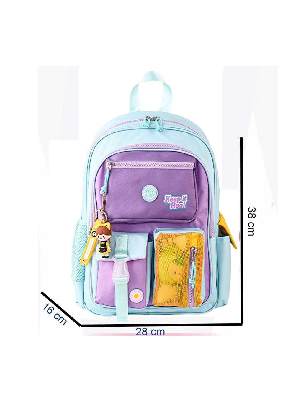 3 Bölmeli Funny 2021 Okul Sırt Çantası + Beslenme Çantası + Kalemlik-1