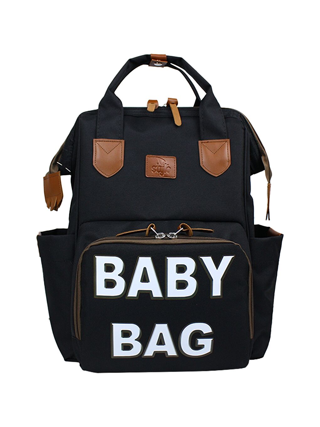 Monaco Baby Bag Sırt Çantası Siyah-Beyaz