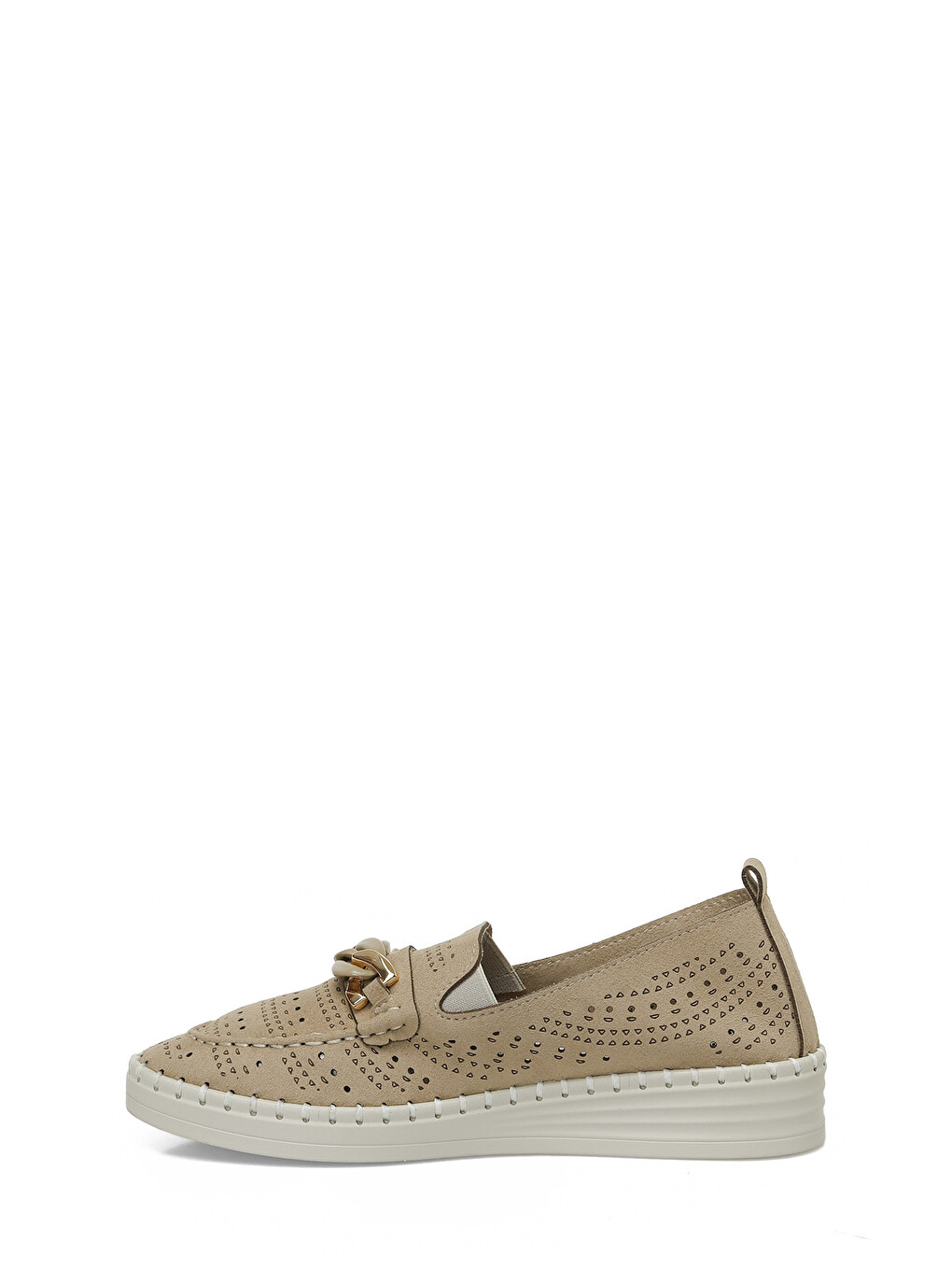166781.Z5FX Bej Kadın Loafer-2