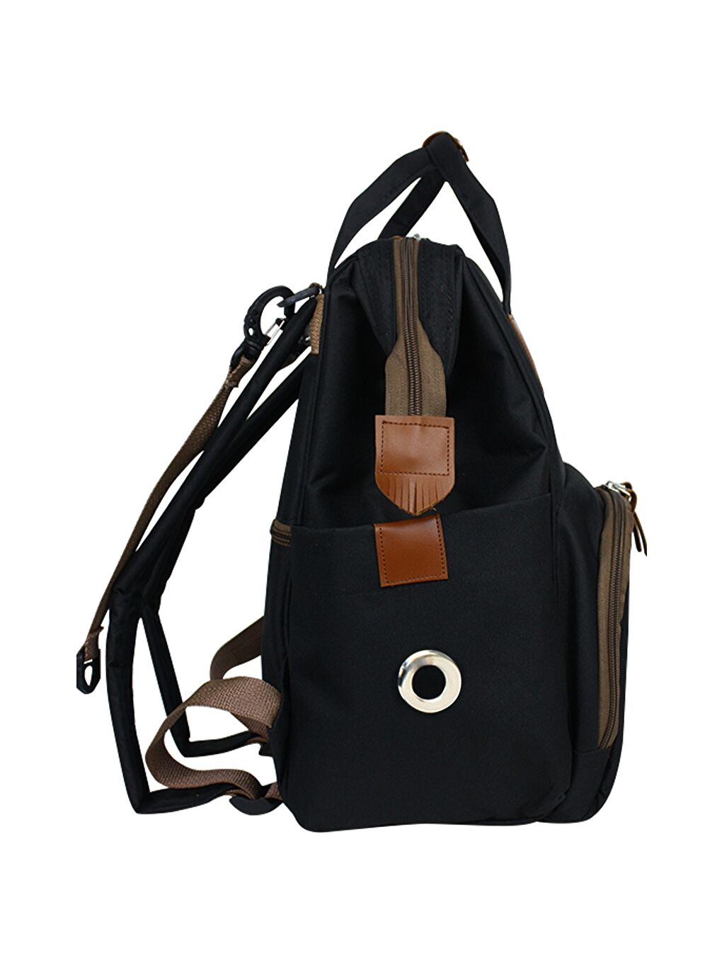 Monaco Baby Bag Sırt Çantası Siyah-Beyaz-2