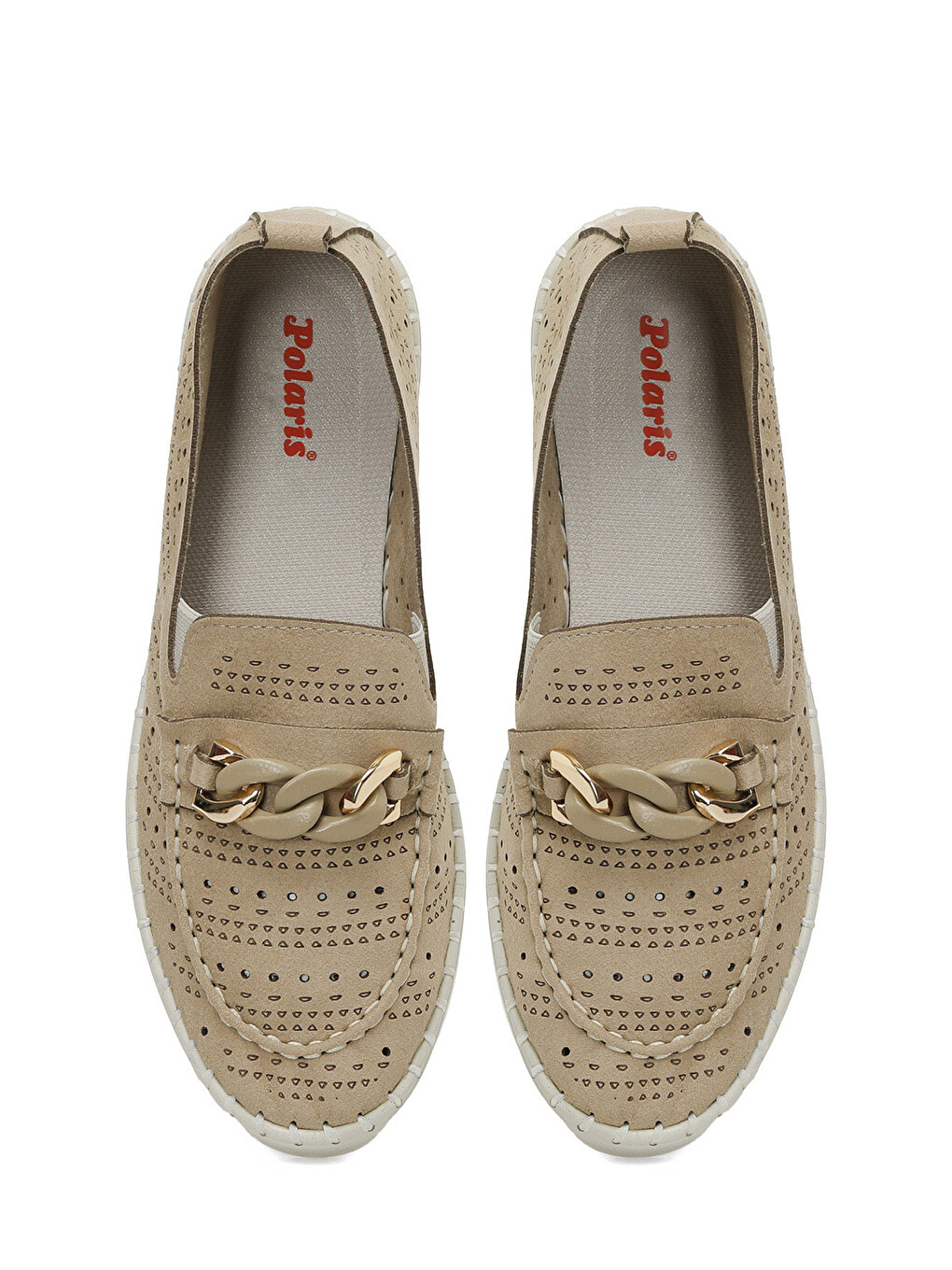 166781.Z5FX Bej Kadın Loafer-3