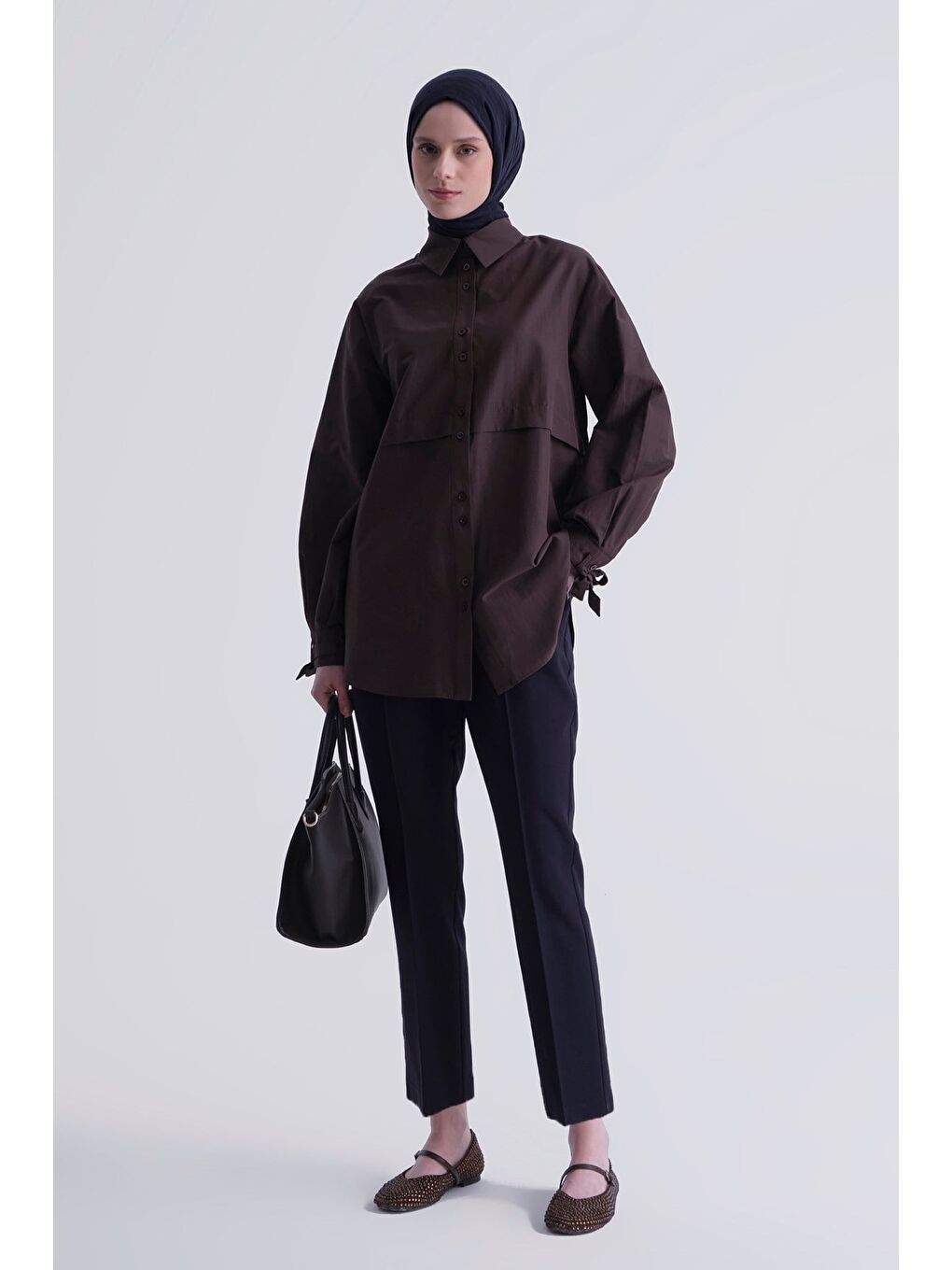 Beli Lastikli Pantolon Lacivert