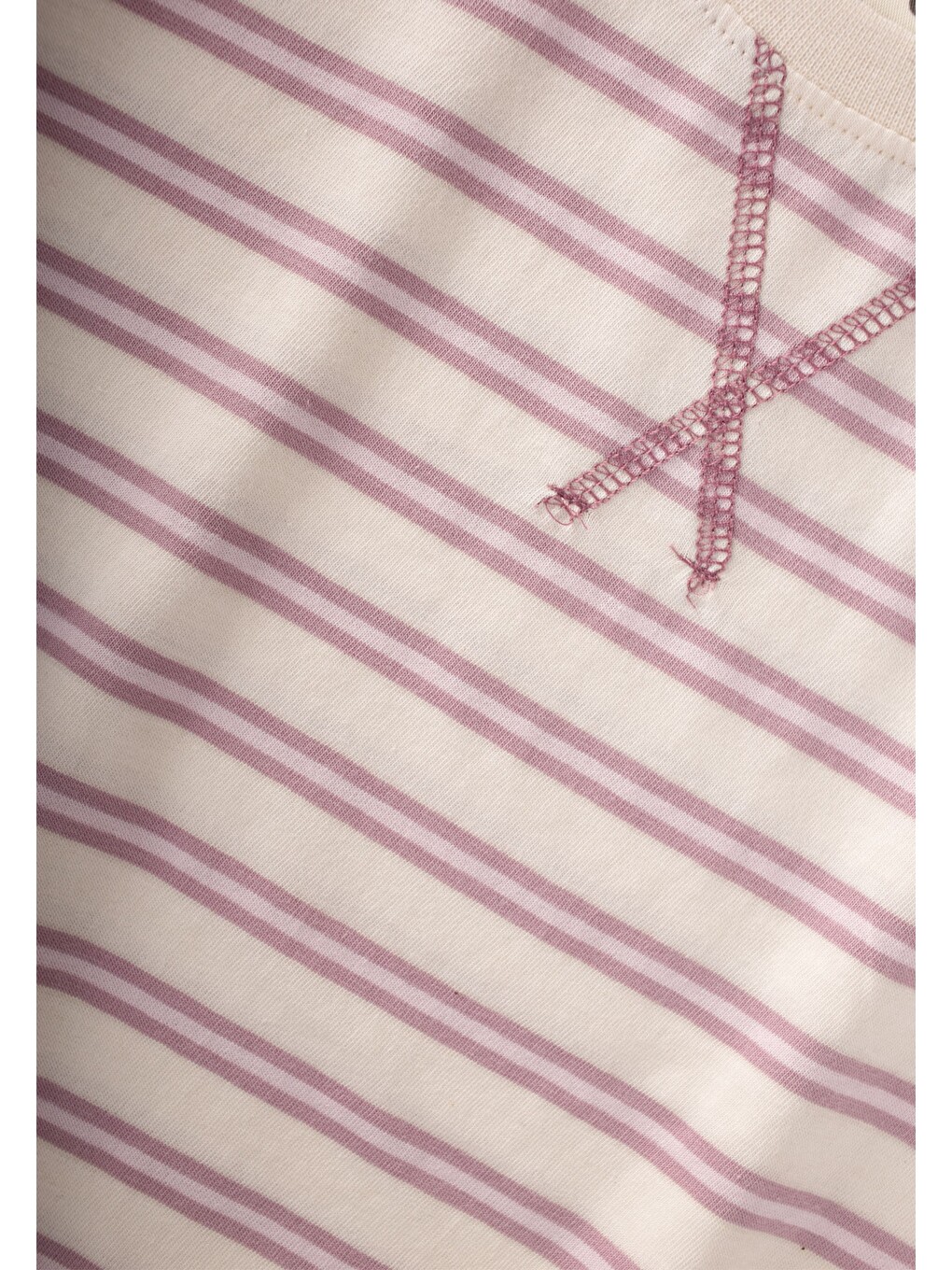 Lila Oversize Mevsimlik Geniş Kesim Pantolon Takım 2-10 Leylak Çizgili-2