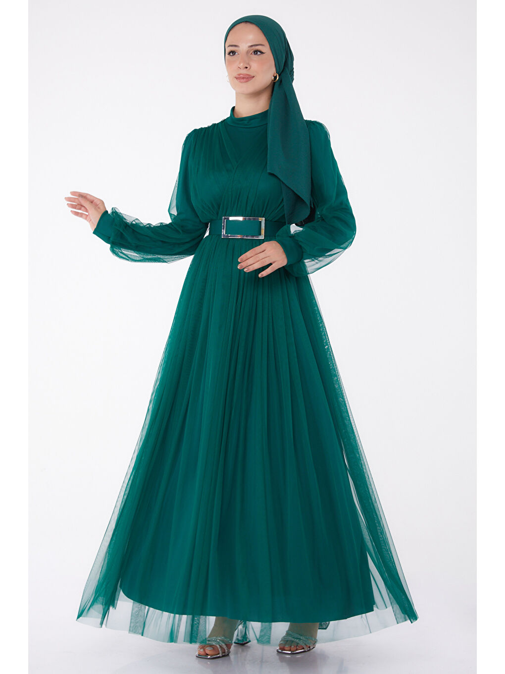 Yeşil Abiye Elbise Zümrüt - 26083-1