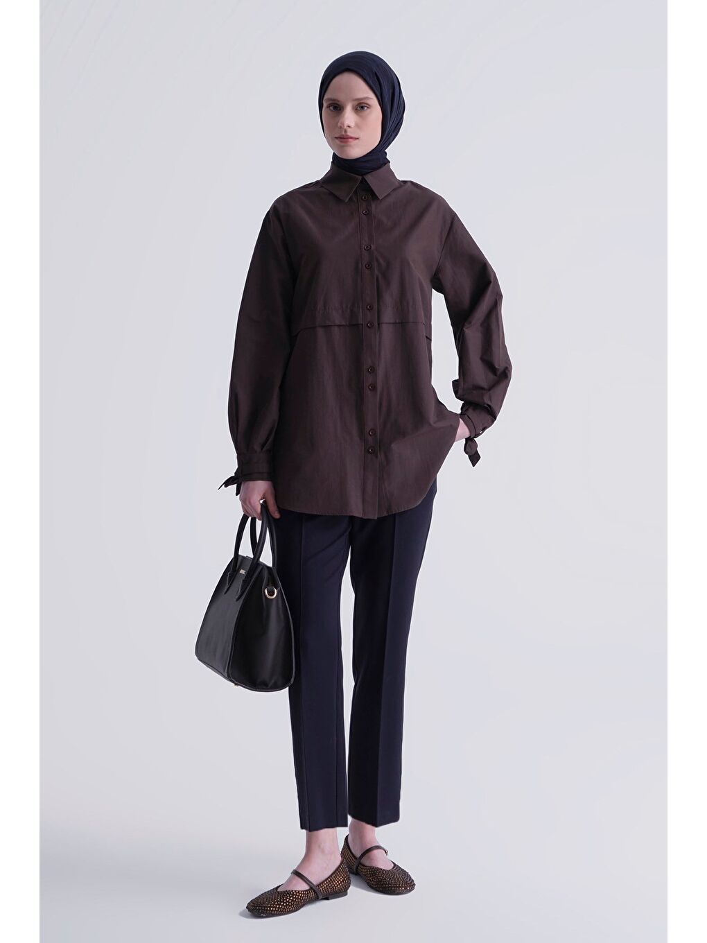 Beli Lastikli Pantolon Lacivert-1