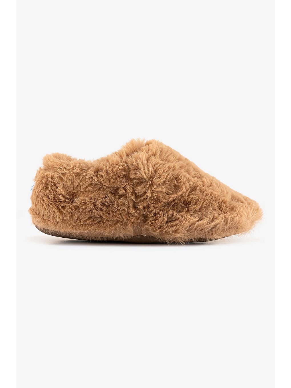 Hopfrög Furry Furry Kestane Kahverengi Kürk Barefoot Patik (Hediye Seti) - 5