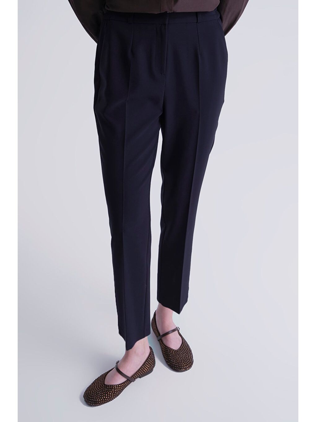 Beli Lastikli Pantolon Lacivert-2