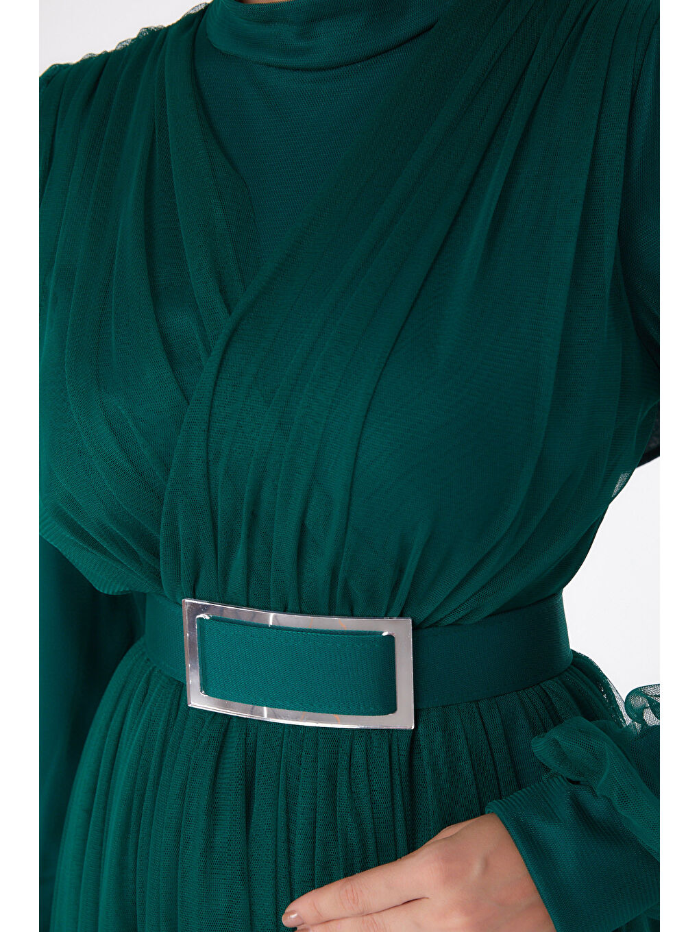 Yeşil Abiye Elbise Zümrüt - 26083-5