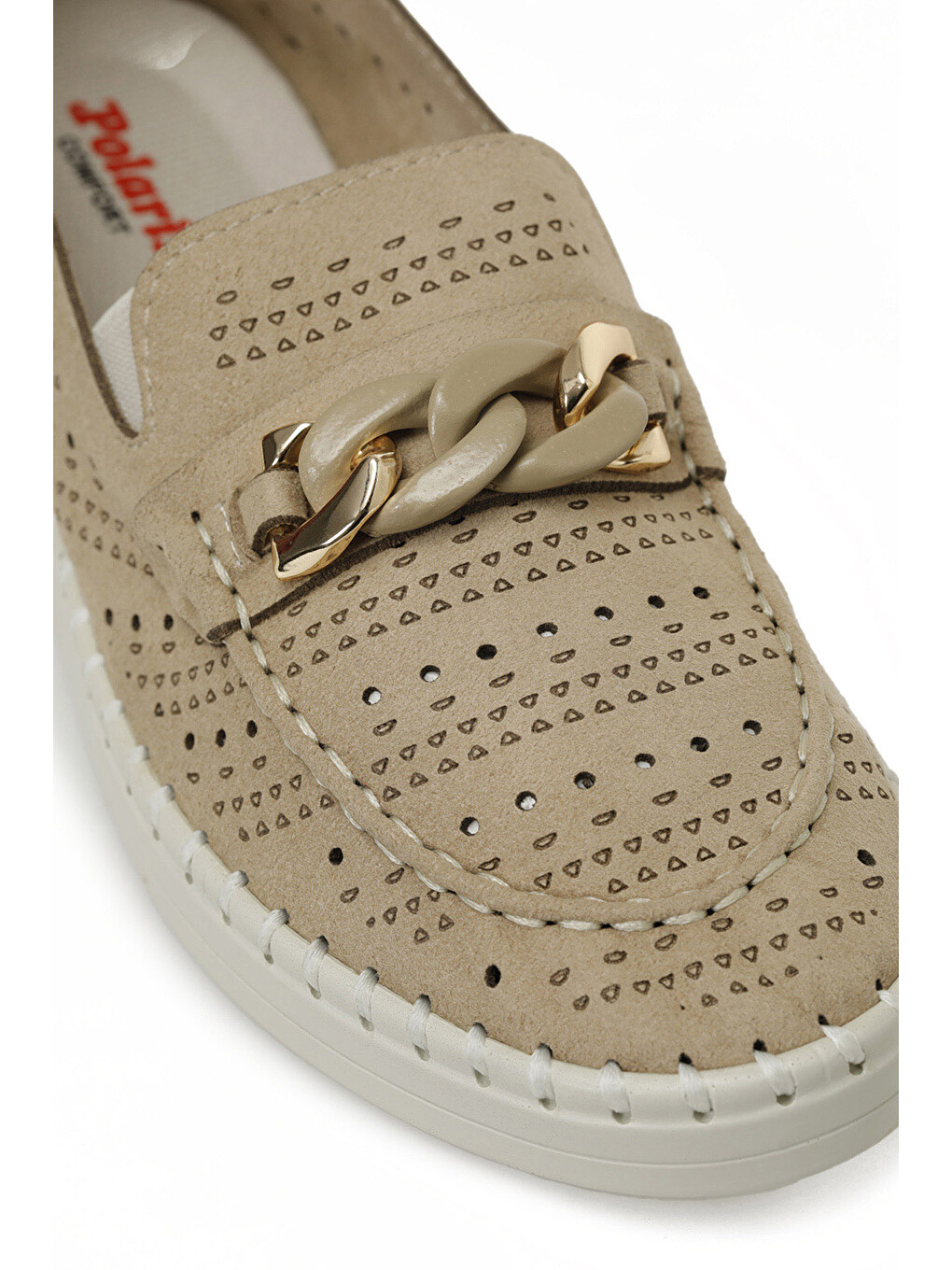 166781.Z5FX Bej Kadın Loafer-6