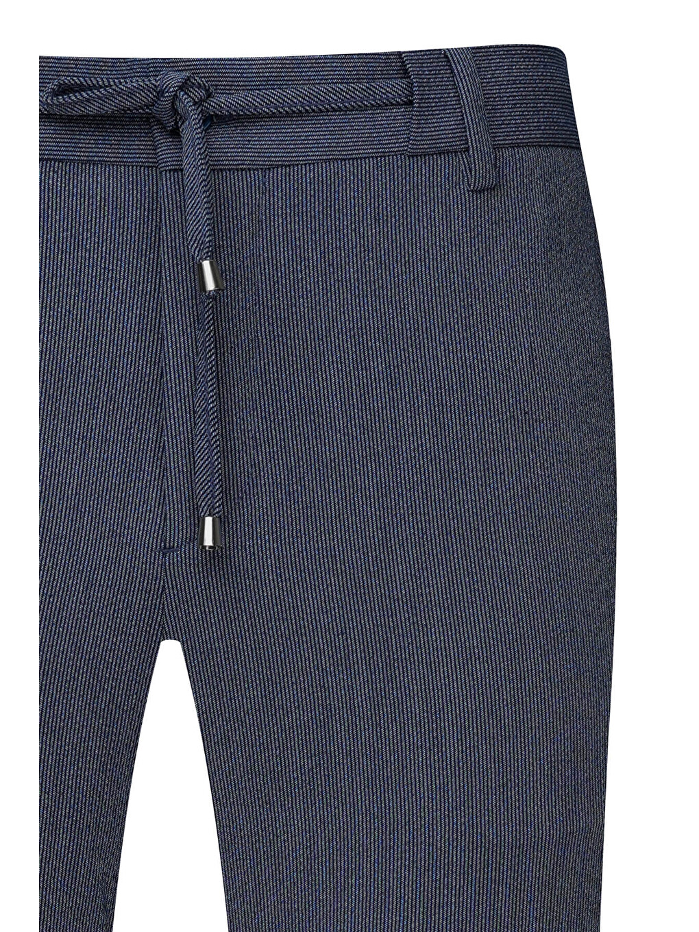 Lacivert Rahat Kesim Yandan Cepli Jogger Pantolon-1