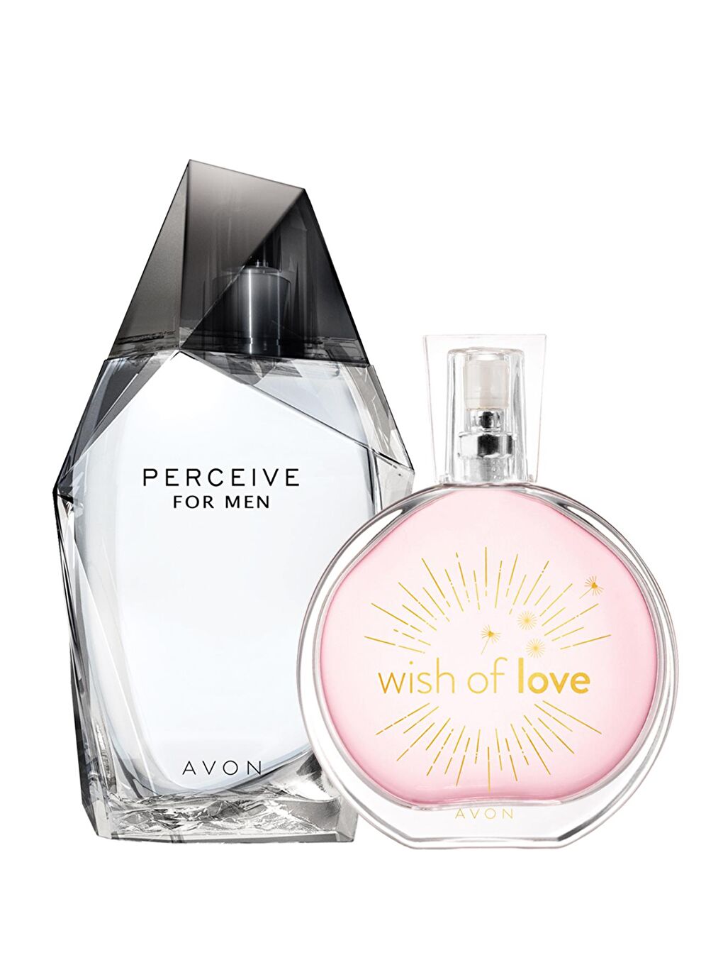 AVON Renksiz Perceive Erkek Parfüm ve Wish Of Love Kadın Parfüm Paketi