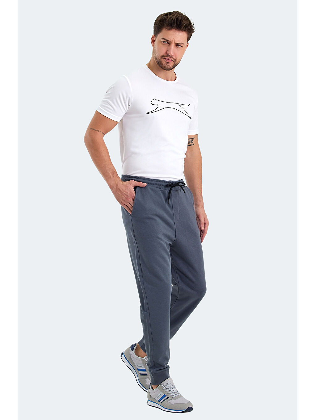 SLAZENGER ONIONIX I Erkek Eşofman Altı Koyu Gri - 6