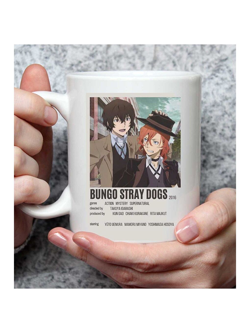 BAM HEDİYELİK EŞYA Karışık Bungou Stray Dogs 2 Anime Tasarımlı Kupa Bardak