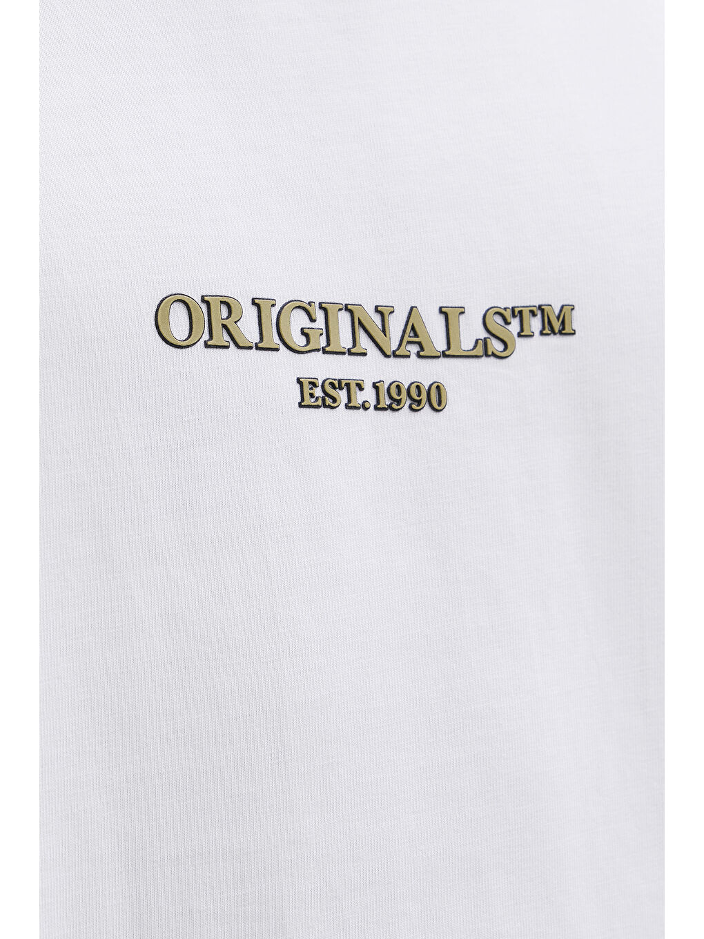 Beyaz Originals Jorislington Pamuklu Oversize Fit Bisiklet Yaka %100 Pamuk Tişört 12273157-5