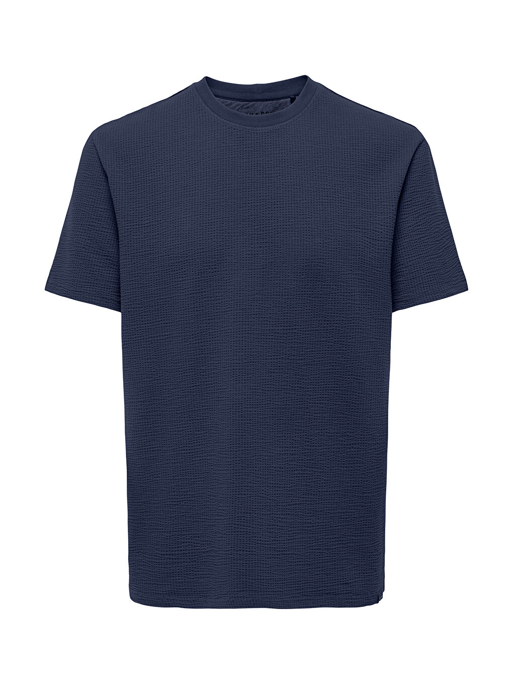 Lacivert Onskian Pamuklu Regular Fit Bisiklet Yaka Tişört 22028692