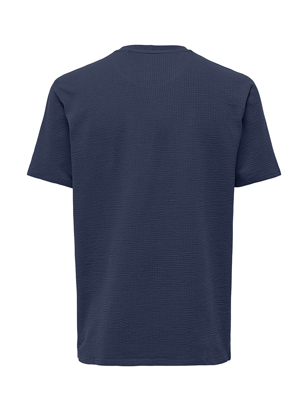 Lacivert Onskian Pamuklu Regular Fit Bisiklet Yaka Tişört 22028692-1