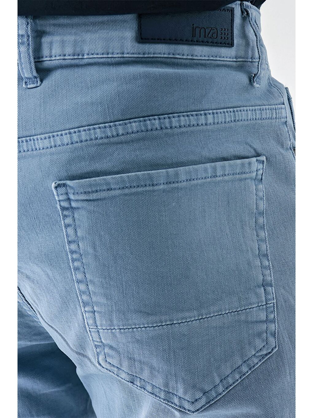 Koyu Turkuaz Pamuklu 5 Cep Casual Slim Fit 5 Cep Pantolon 1003240318-5