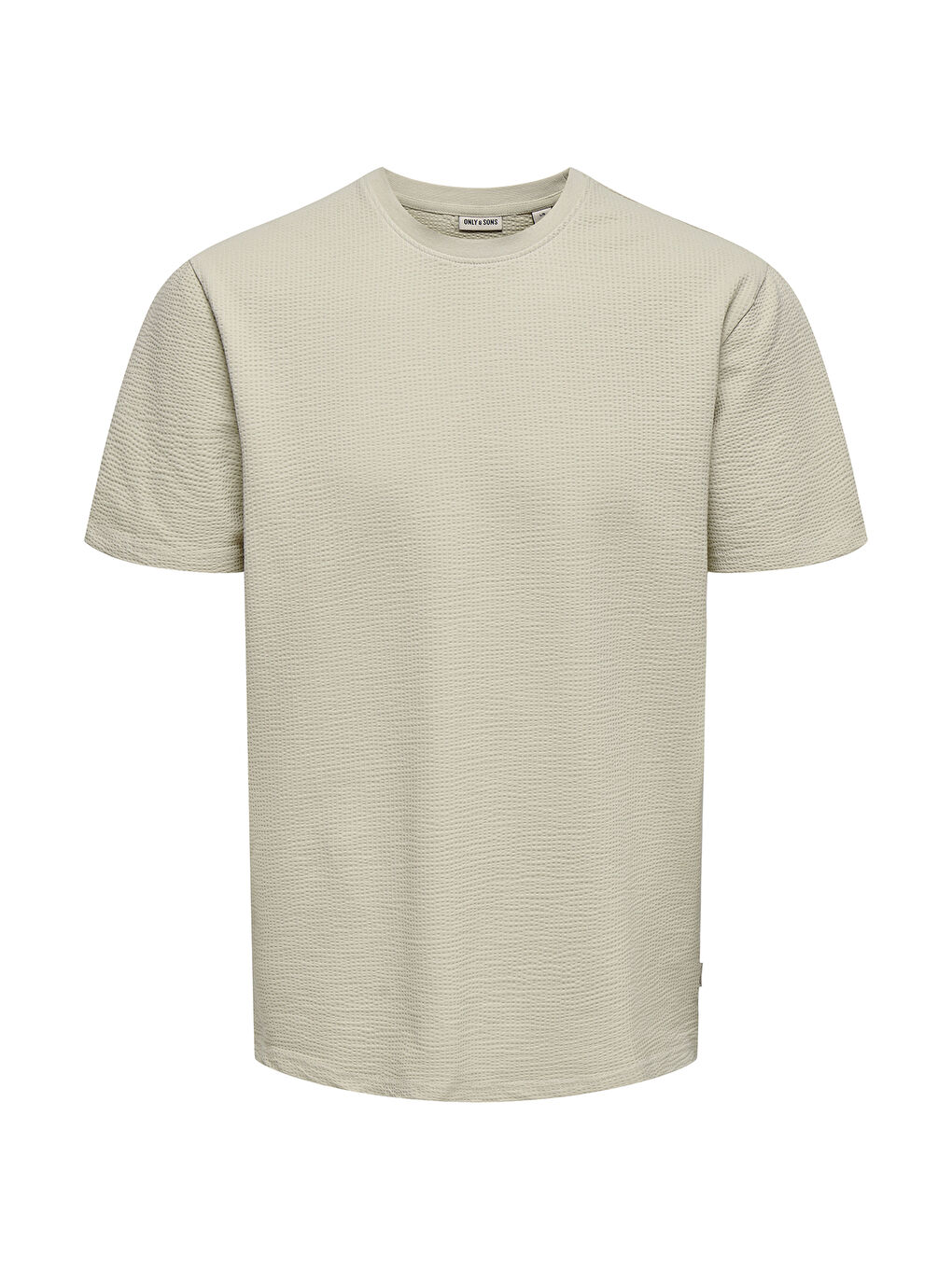 Bej Onskian Pamuklu Regular Fit Bisiklet Yaka Tişört 22028692