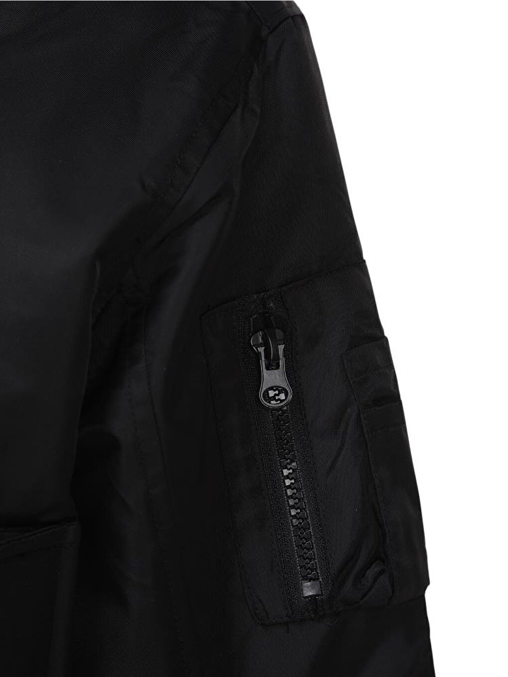 Siyah Boys Kolu Cepli 6-9 Yaş Mont-1