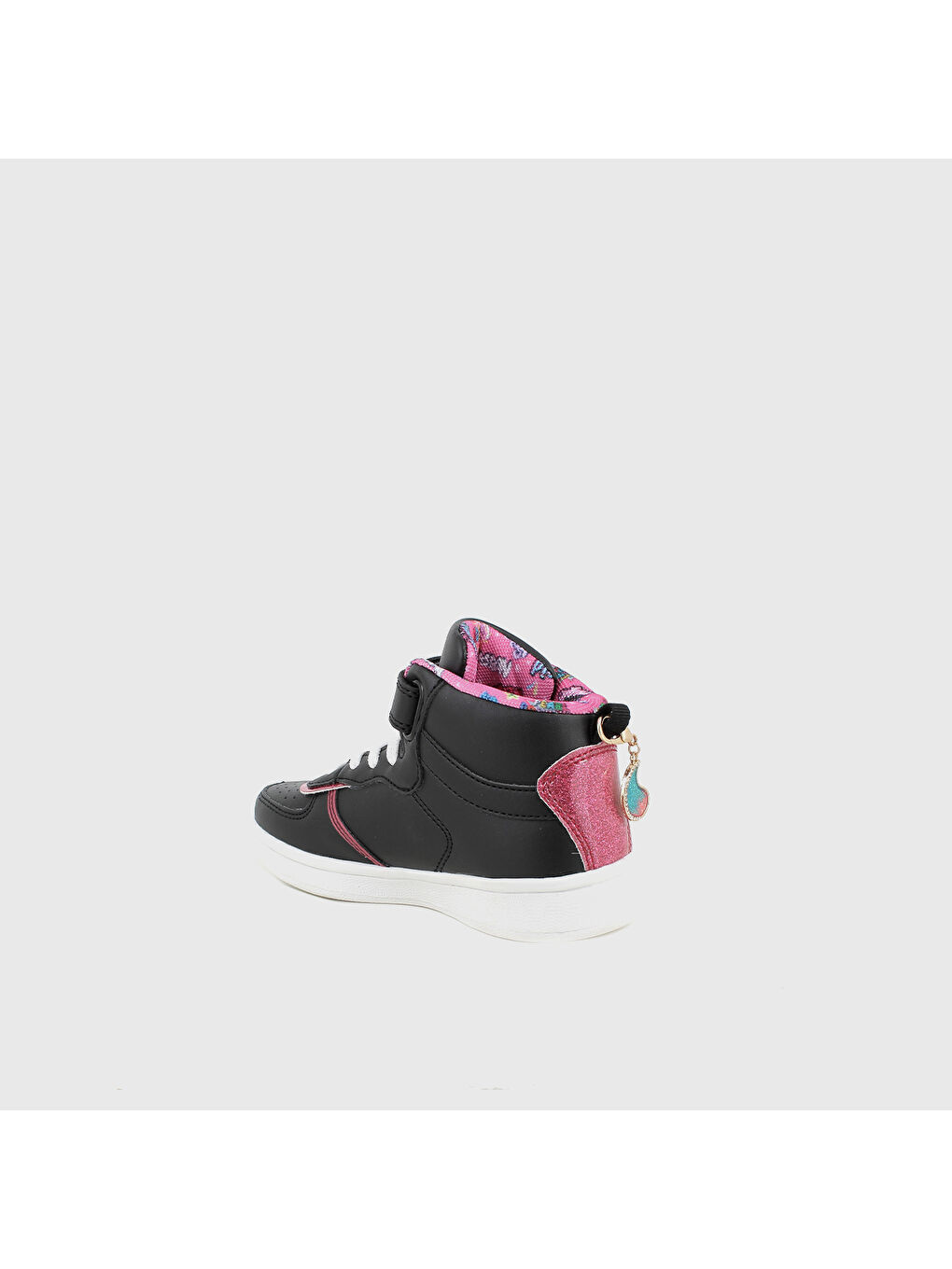 Siyah Kız Çocuk Sneaker 8987044 MEM 89870 NABUK PU/GLITTE Nero/Fuxia-2