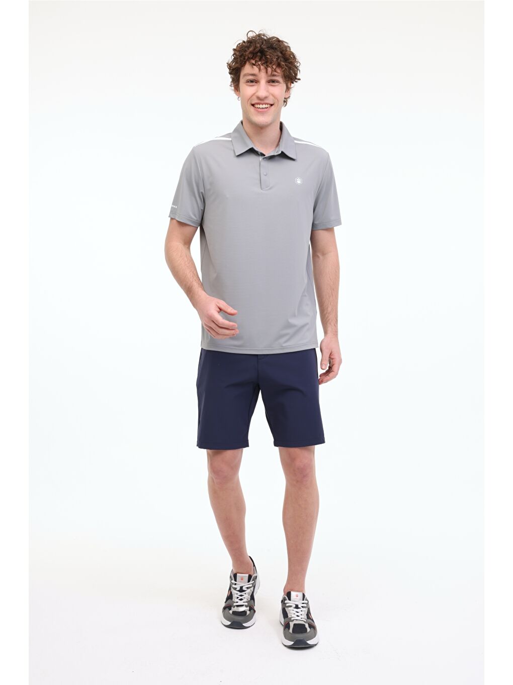 Gri ML CRIS 12ELG7003 5FX GRI Erkek Kısa Kol Tişört-2