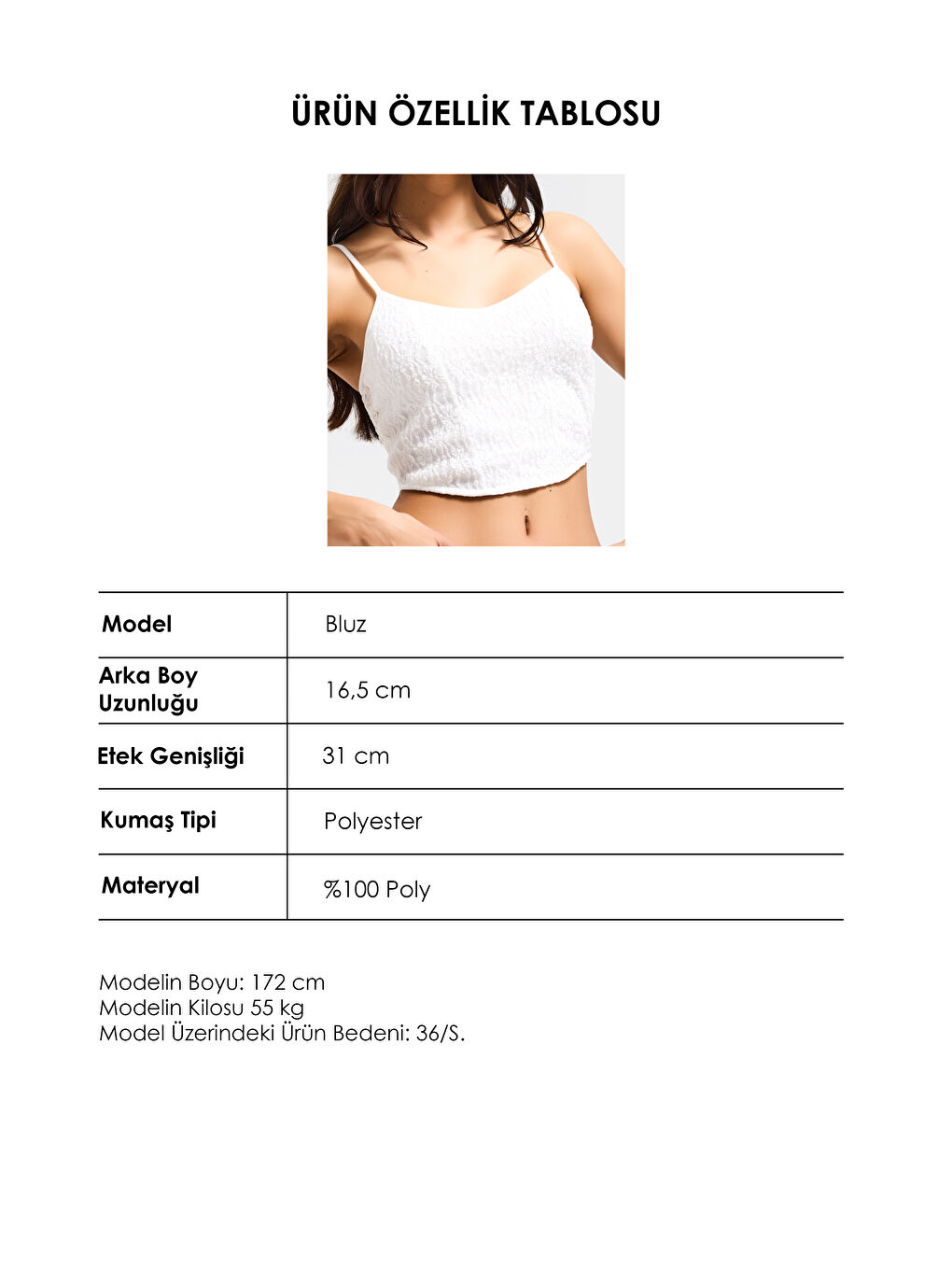 Kadın Beyaz s6-101 Crop Fit Askılı Dantel Detaylı Crop Top-2