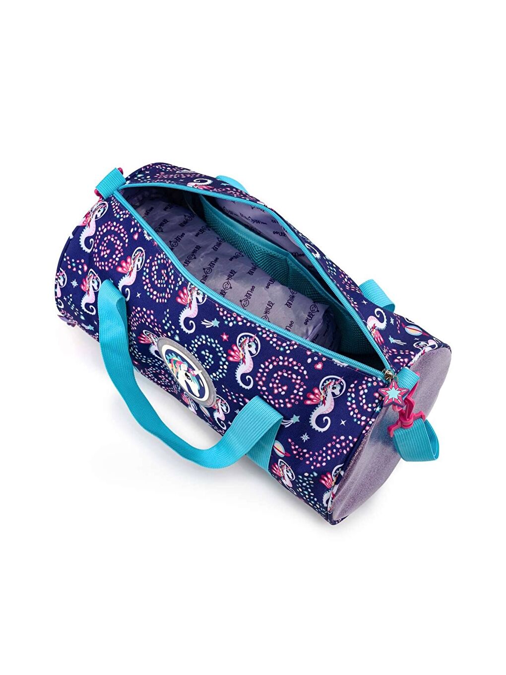 Mor Ayris Çocuk Spor Çantası Ayakkabı Bölmeli Ayarlanabilir Askılı-3