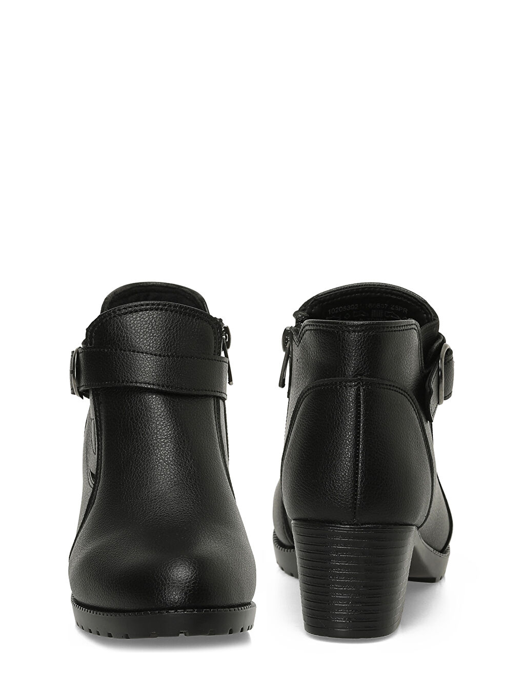 166687.Z5PR Siyah Kadın Topuklu Bot-4