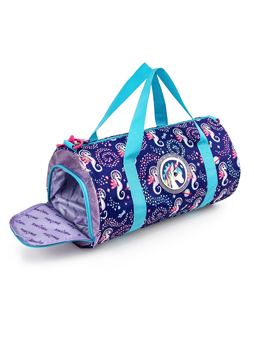 Mor Ayris Çocuk Spor Çantası Ayakkabı Bölmeli Ayarlanabilir Askılı-7