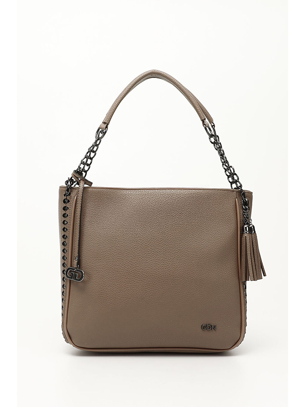 Bej Kadın BEJ-VİZON Püsküllü Omuz Çantası