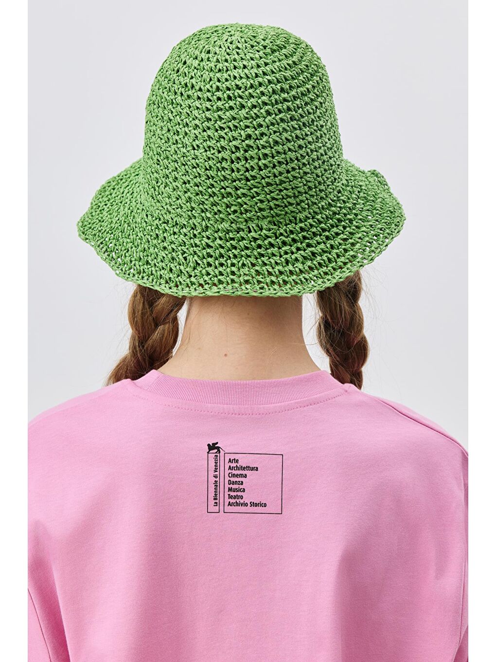 El Örgüsü Hasır Şapka Y8208 Yeşil-3