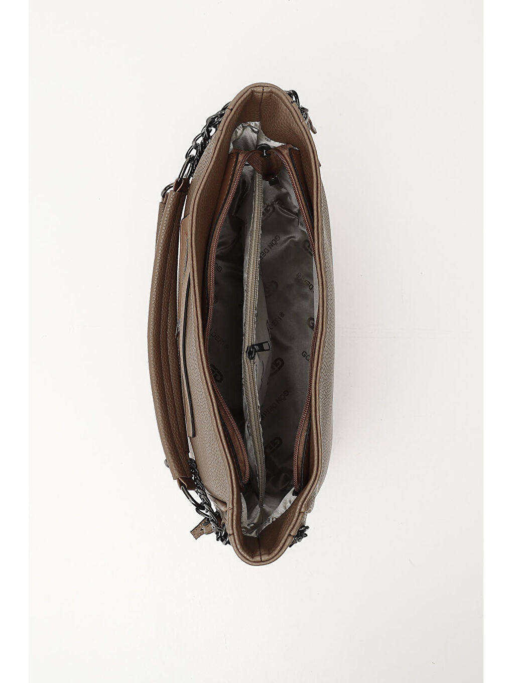 Bej Kadın BEJ-VİZON Püsküllü Omuz Çantası-4