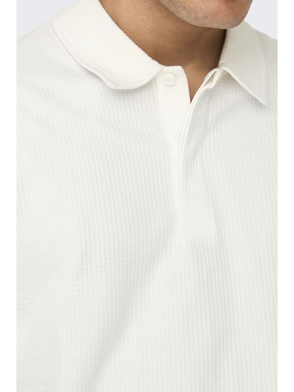 Ekru Onskian Pamuklu Regular Fit Düğmeli Polo Yaka Tişört 22028694-3