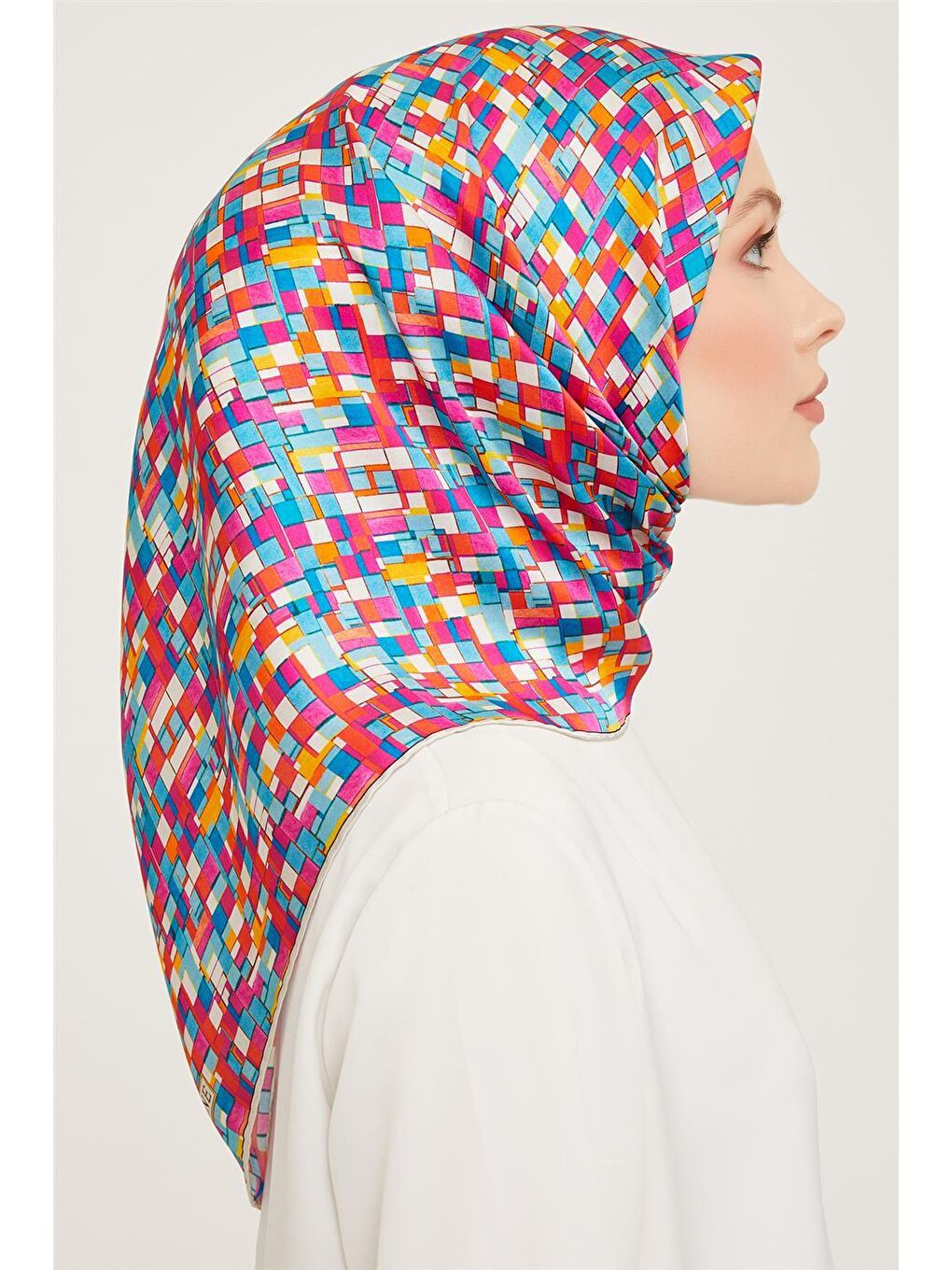 Pembe Sura İpek Eşarp 23Ka9004 28-1