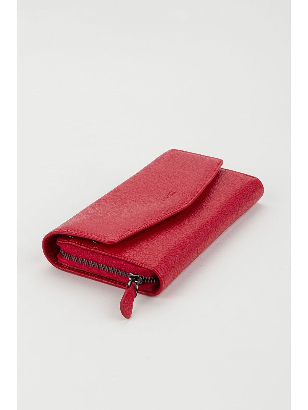 Kırmızı Kutulu Hakiki Deri Mürdüm Büyük Boy Kadın El Portföyü Kartlık Cüzdan-4