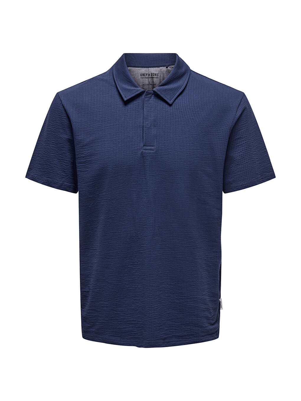 Lacivert Onskian Pamuklu Regular Fit Düğmeli Polo Yaka Tişört 22028694-2