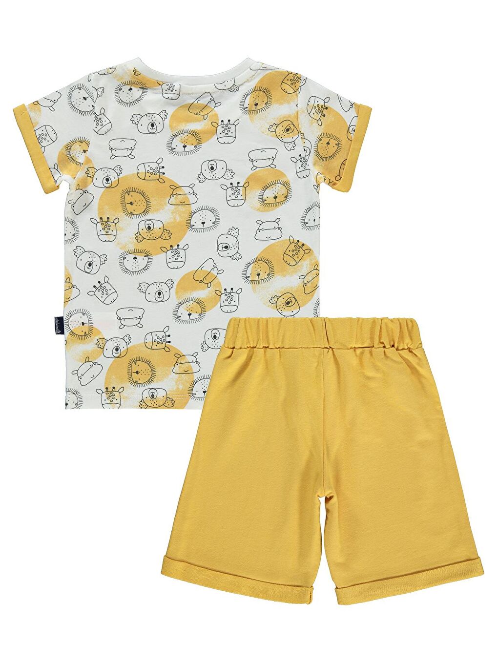 Kahverengi Erkek Çocuk Takım 3-6 Yaş Hardal-1