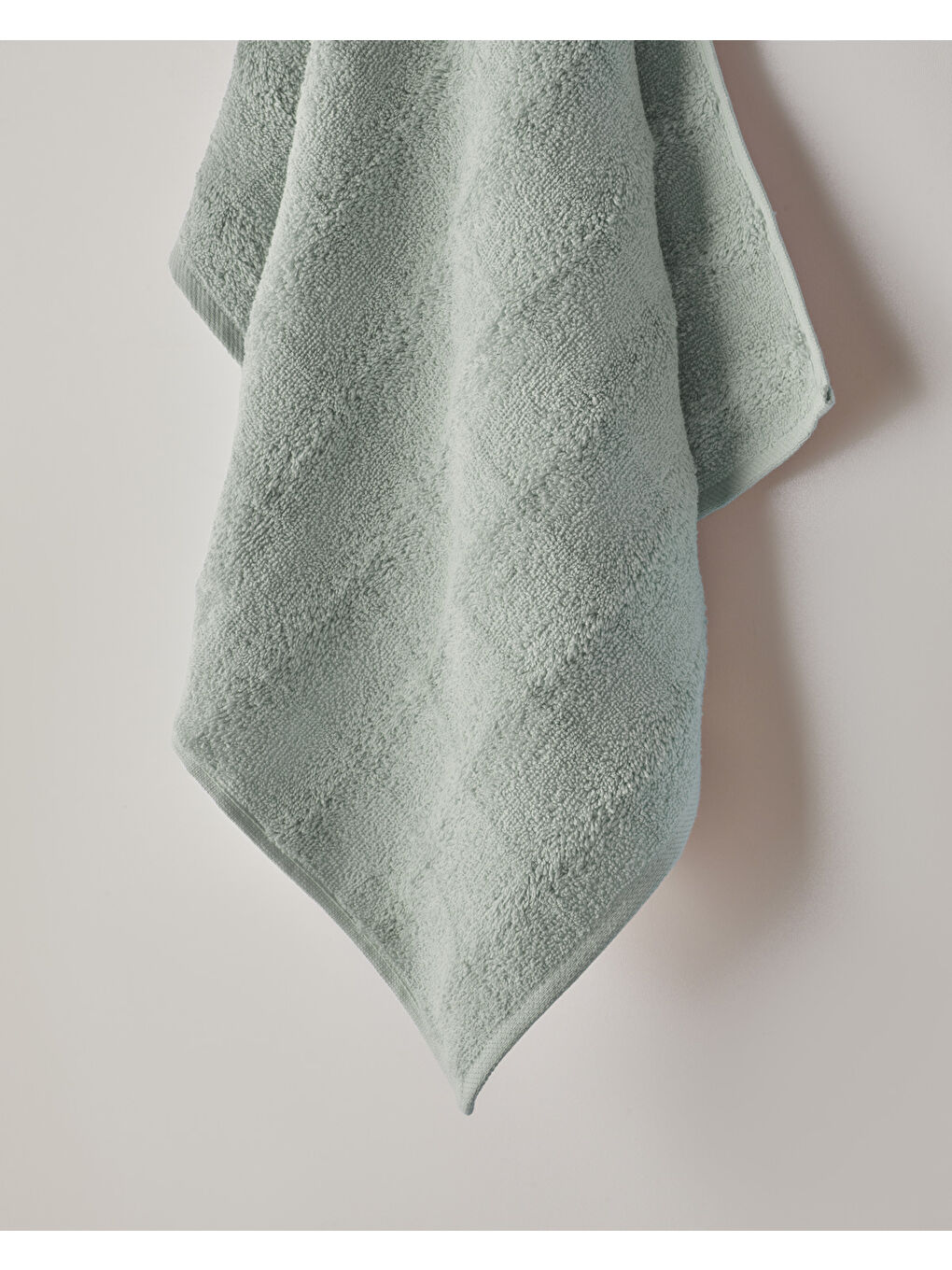 Yeşil Bubble Pamuk Yüz Havlusu 50x80 cm Mint-1