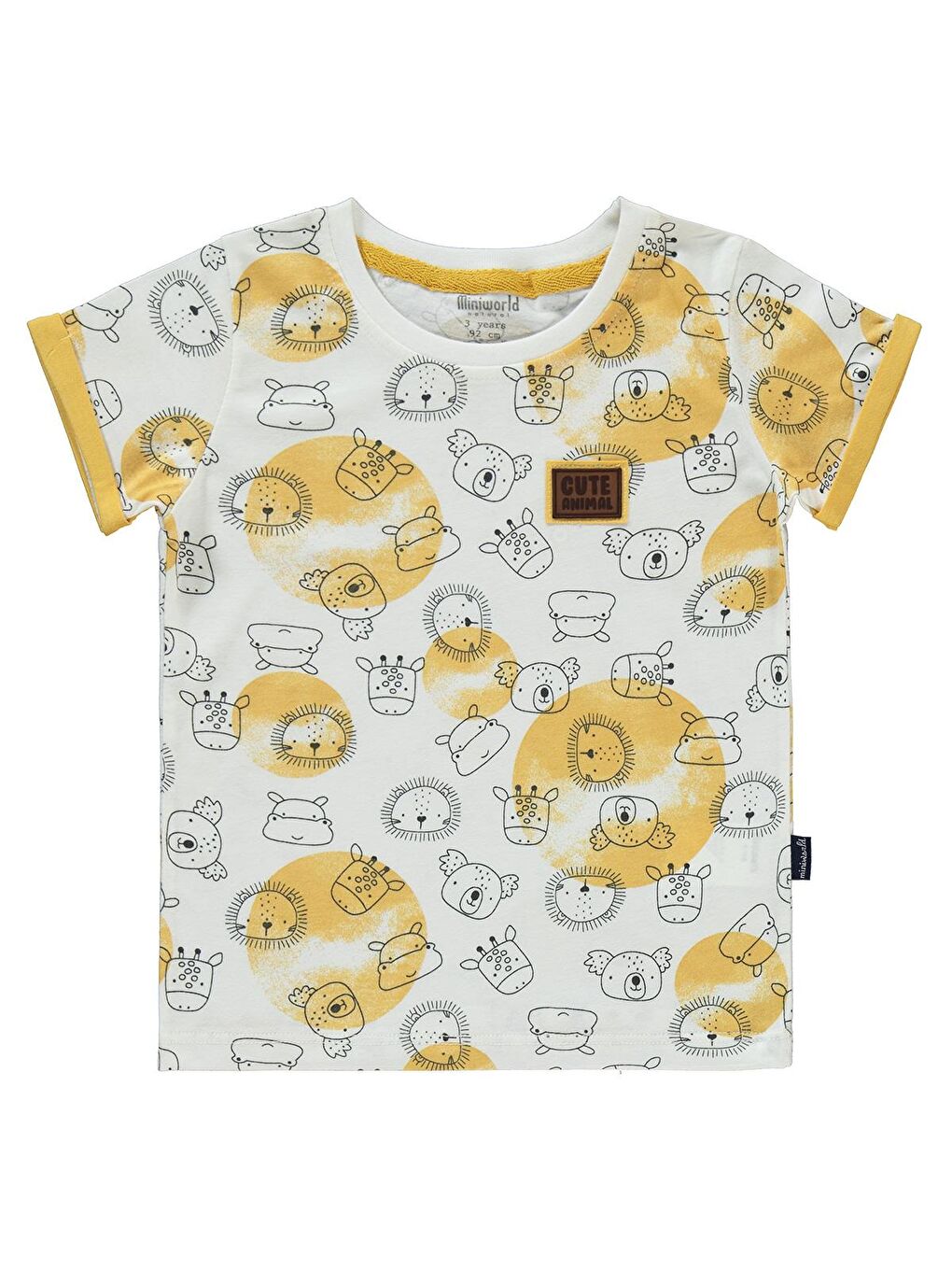 Kahverengi Erkek Çocuk Takım 3-6 Yaş Hardal-2