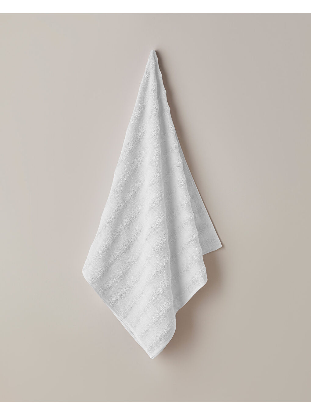 Bubble Pamuk Banyo Havlusu 70x140 cm Ekru