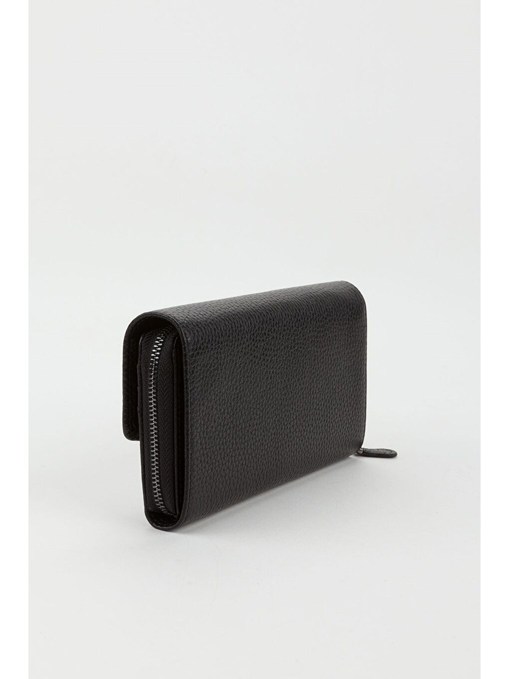 Siyah Kutulu Hakiki Deri Mürdüm Büyük Boy Kadın El Portföyü Kartlık Cüzdan-5