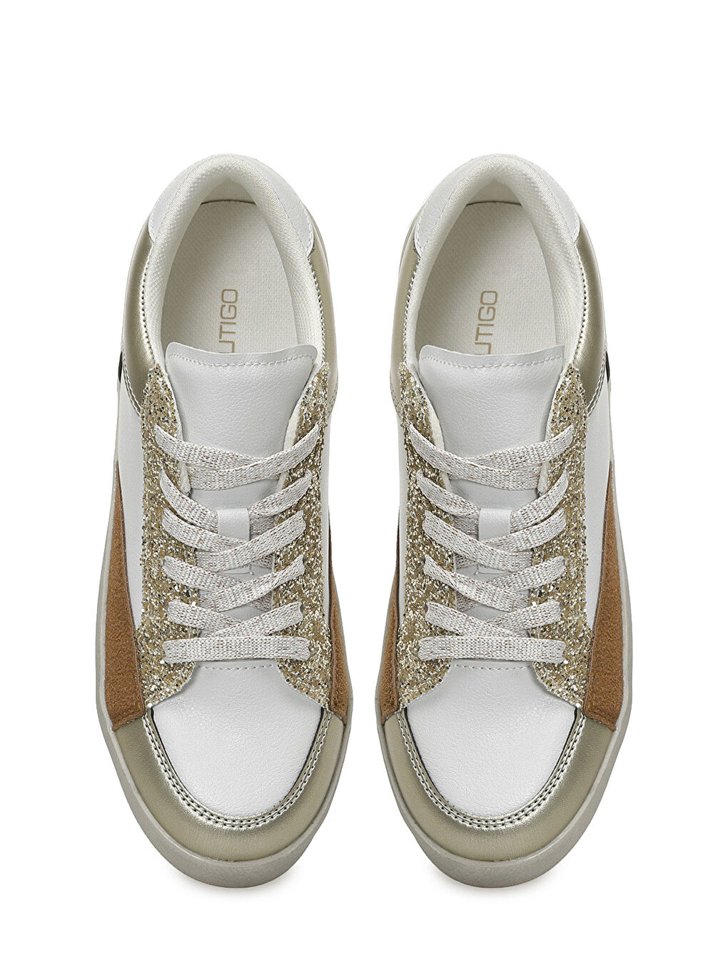 Sarı 26S-994 6FX Altın Kadın Sneaker-3