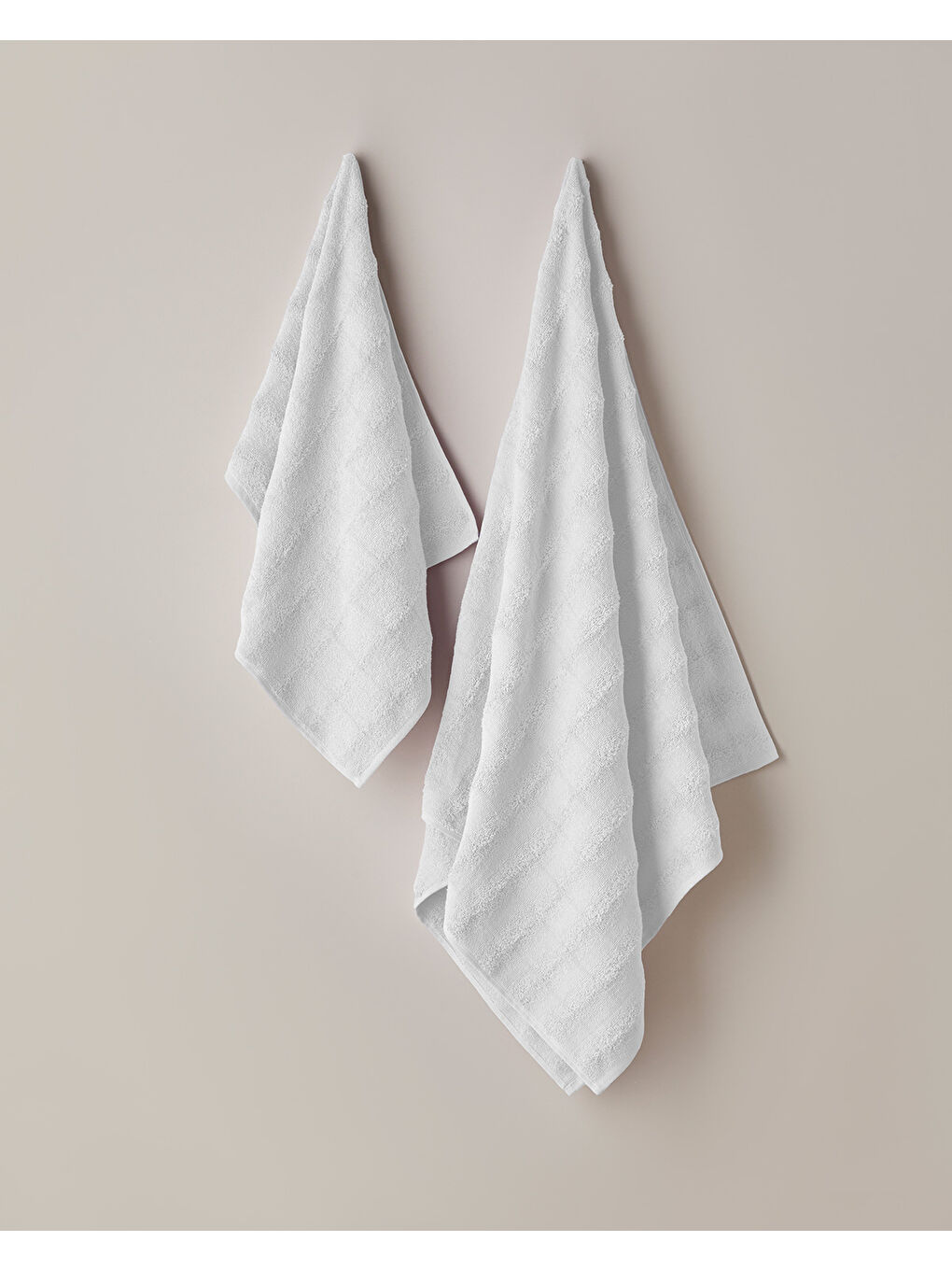 Bubble Pamuk Banyo Havlusu 70x140 cm Ekru-2