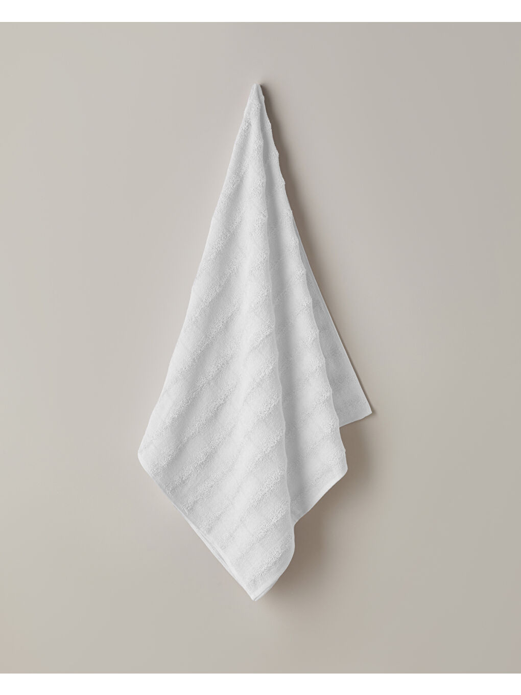 Bubble Pamuk Banyo Havlusu 70x140 cm Ekru-3