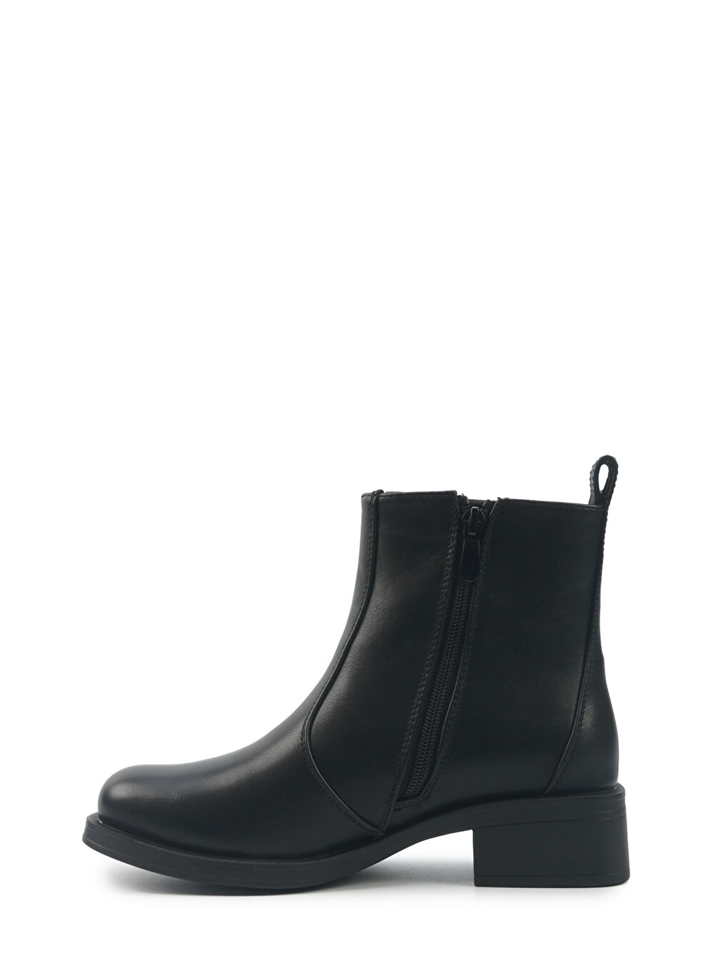 INT1225K200-KRK 5PR Siyah Kadın Düz Bot-2