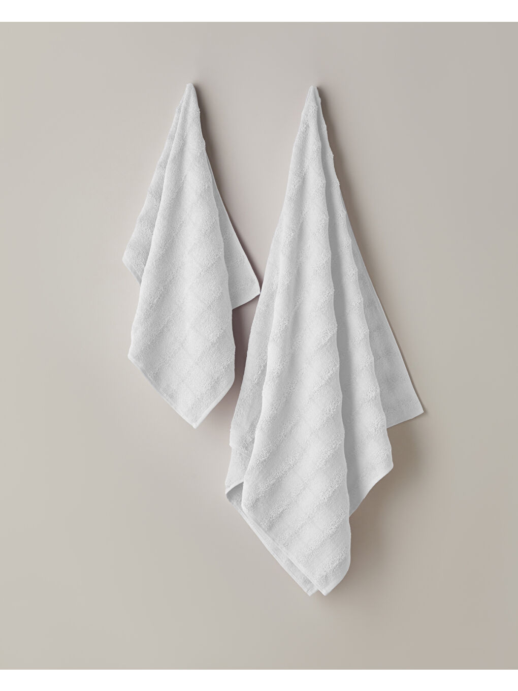 Bubble Pamuk Banyo Havlusu 70x140 cm Ekru-5
