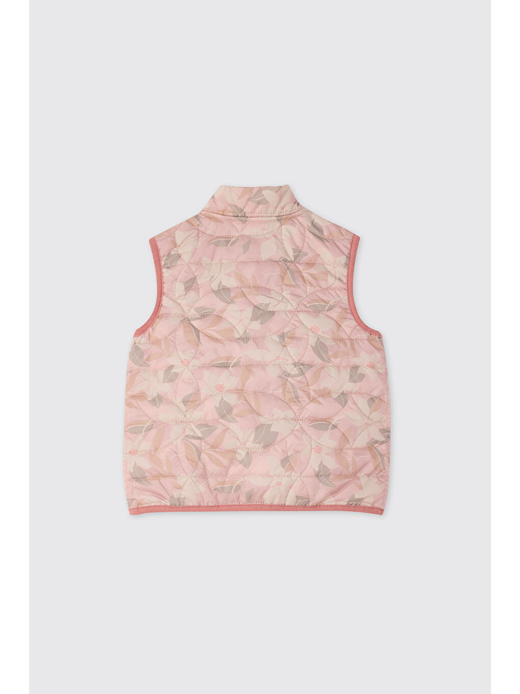 Kız Çocuk Desenli Pembe Yelek-1