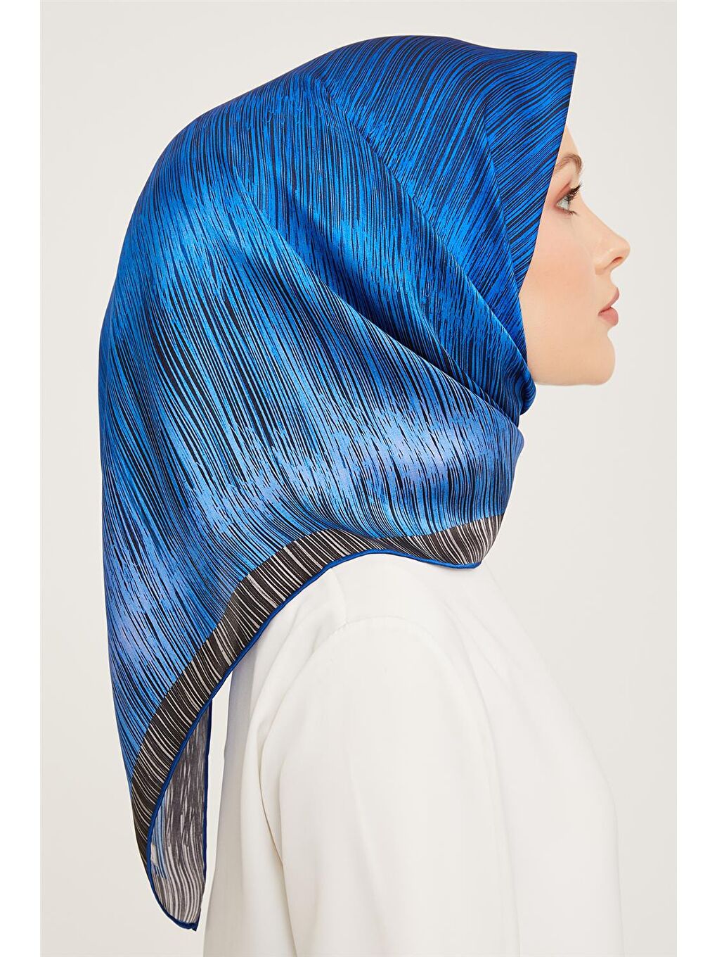 Mavi Sura İpek Eşarp 23Ka9005 2-1