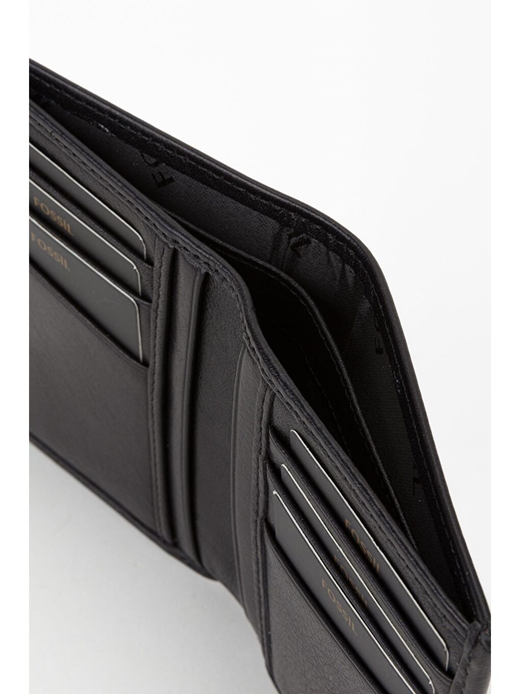 Kutulu Hakiki Deri Ekstra Kartlıklı Siyah Erkek El Portföyü Kartlık Cüzdan-1