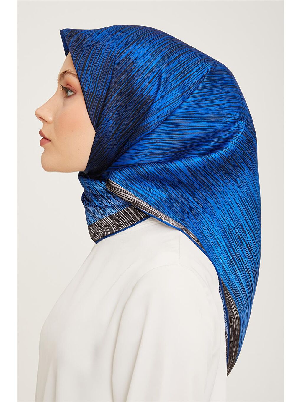 Mavi Sura İpek Eşarp 23Ka9005 2-2